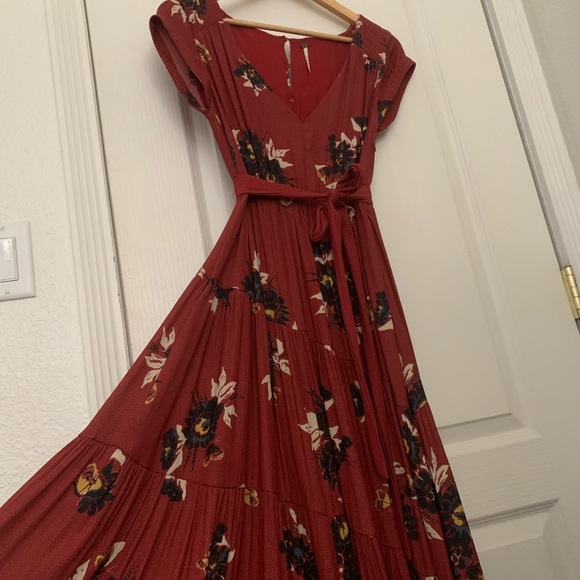 Free People Short Sleeve Maxi Dress - Picture 4 of 6
